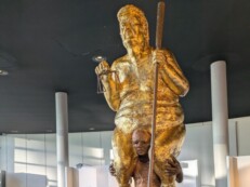 Die Trump-Statue in Straßburg.