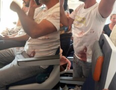Yaniv Hayun nach dem Kampf im Flydubai-Jet