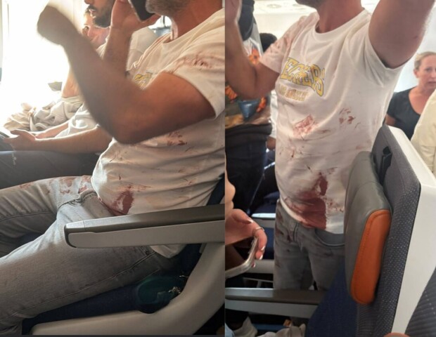 Yaniv Hayun nach dem Kampf im Flydubai-Jet