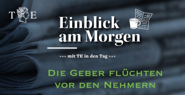 Nehmer flüchten nach Deutschland und Geber aus dem Land