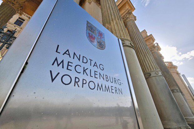 Landtag von Mecklenburg-Vorpommern im Schweriner Schloss.