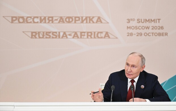 Wladimir Putin beim Afrika-Gipfel in Moskau.